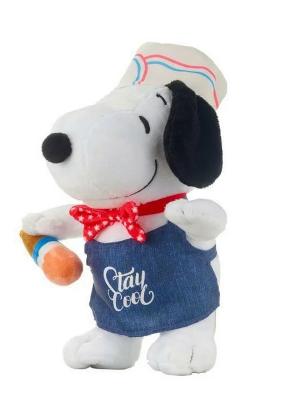Peanuts Snoopy Stay Cool Ice Cream Summer Plush Stuffed Animal NWT